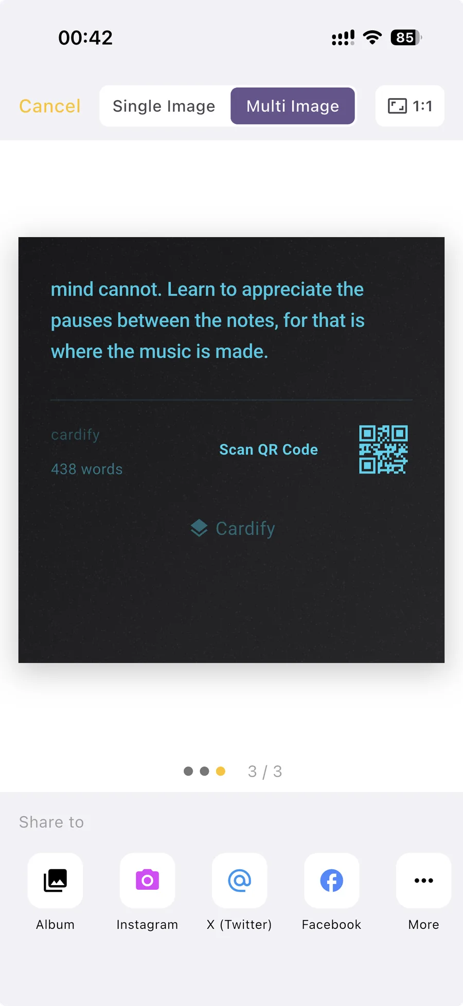 Page 3 — Conclusion & QR